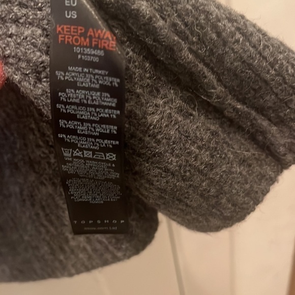 NWT Topshop Belted Cardigan‎ Sweater - Picture 5 of 6